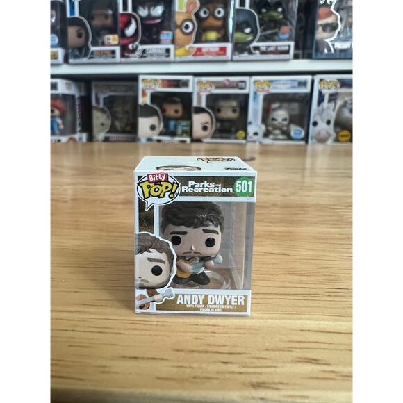 BITTY Andy Dwyer Parks & Recreation Funko Pop #501 Rec TV Chris Pratt Television - Picture 1 of 6